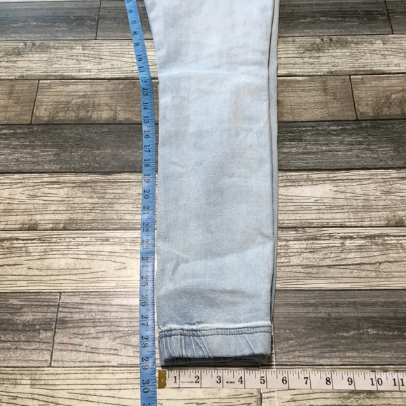 Nova Men Denim Jogger Pants Men’s S Light Wash Blue Distressed (Inseam 29). - Picture 2 of 11